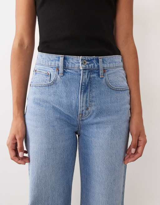 Abercrombie & Fitch jeans dritti comodi anni '90 lavaggio blu chiaro, 5 di 5