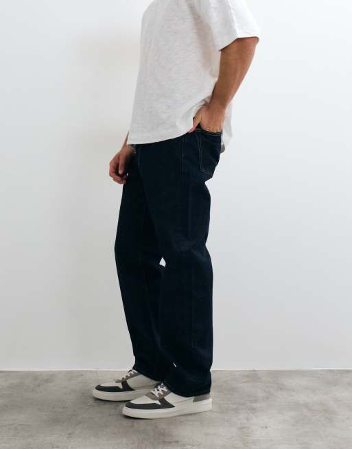 Abercrombie & Fitch jeans dritti nel lavaggio blu grezzo, 3 di 5