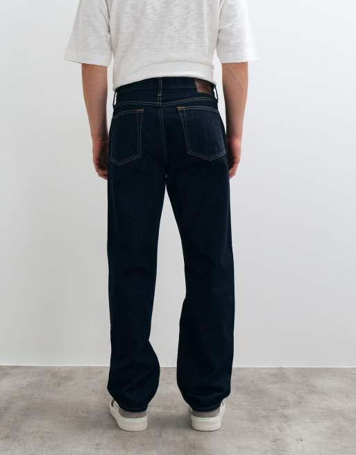 Abercrombie & Fitch jeans dritti nel lavaggio blu grezzo, 5 di 5
