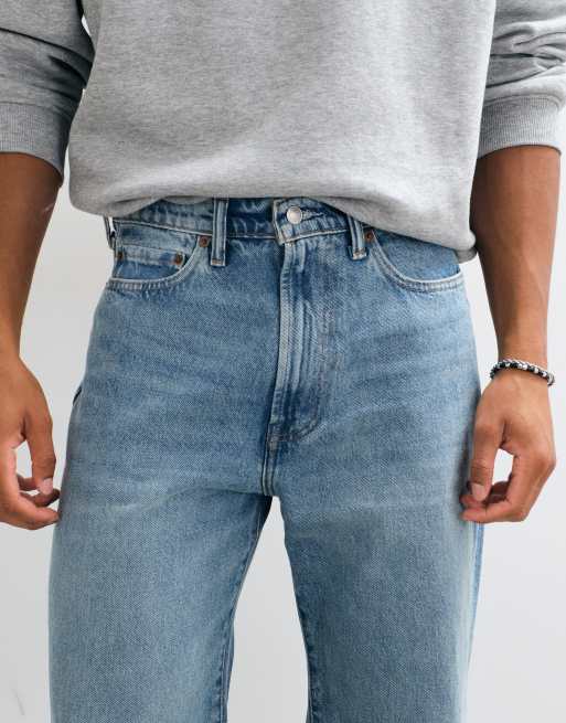 Abercrombie & Fitch jeans i afslappet pasform i lyseblå vask, 4 af 5