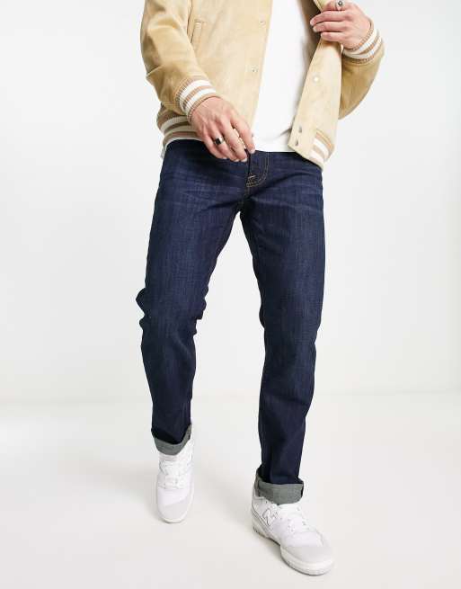 Abercrombie & Fitch - Jeans i skinny fit og mørk vask