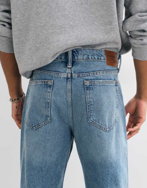 Abercrombie & Fitch Jeans im Relaxed Fit in heller Waschung, 5 von 5