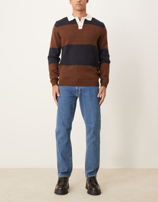 Abercrombie & Fitch - Jeans in jaren 90-stijl met rechte pijpen in mid-wash