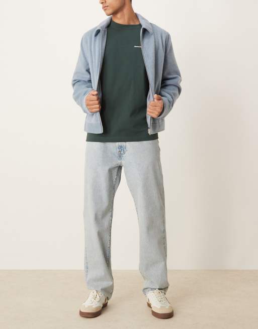 Abercrombie & Fitch - Jeans leggeri ampi lavaggio chiaro
