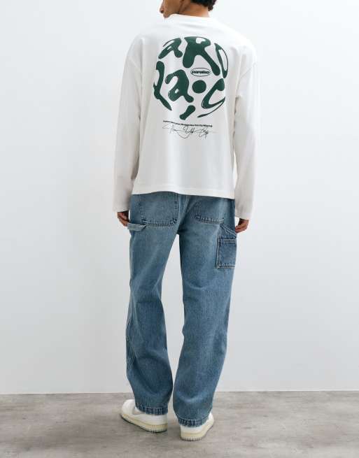 Abercrombie & Fitch jeans med afslappet pasform i mellemblå vask, 3 af 10