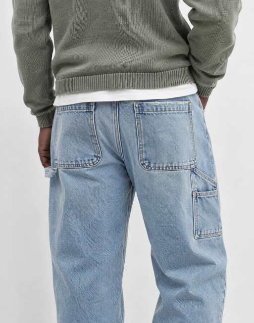 Abercrombie & Fitch jeans med afslappet pasform i mellemblå vask, 9 af 10