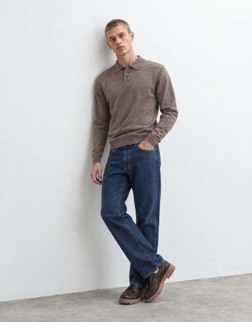 Abercrombie & Fitch jeans straight fit elasticizzati in lavaggio blu indaco, 8 di 9
