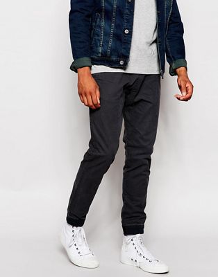 abercrombie twill joggers
