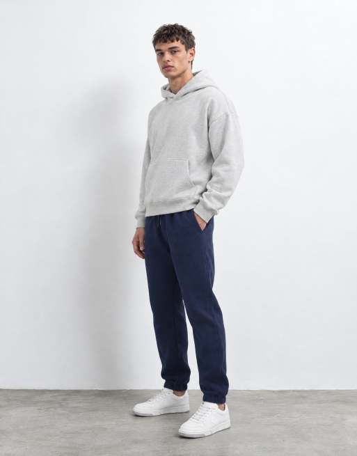 Abercrombie & Fitch jogger essentiel à bas resserrés bleu marine, 6 de 9