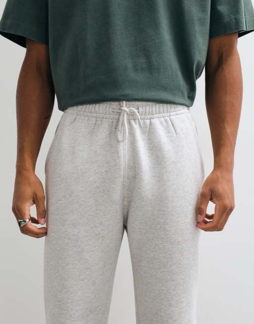 Abercrombie & Fitch jogger essentiel à bas resserrés gris chiné clair, 4 de 5