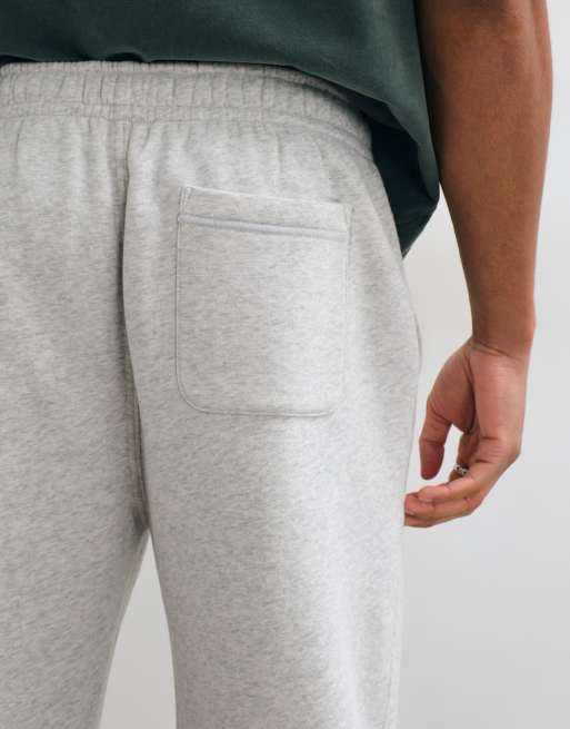 Abercrombie & Fitch jogger essentiel à bas resserrés gris chiné clair, 5 de 5