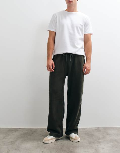 Abercrombie & Fitch jogger ultra ample kaki - view 1