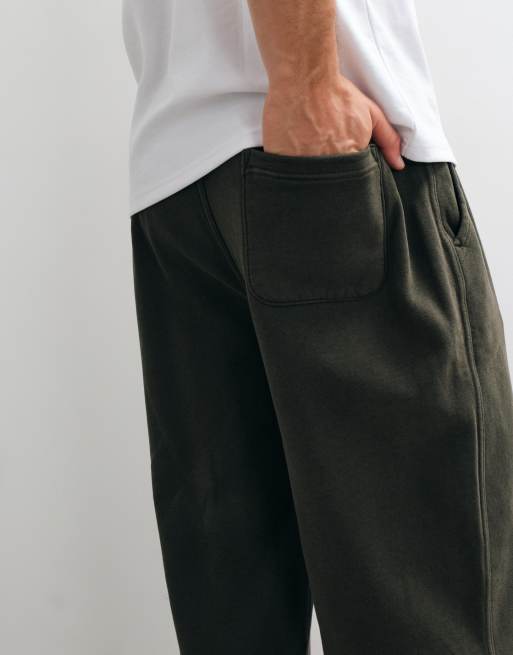 Abercrombie & Fitch jogger ultra ample kaki, 4 de 5