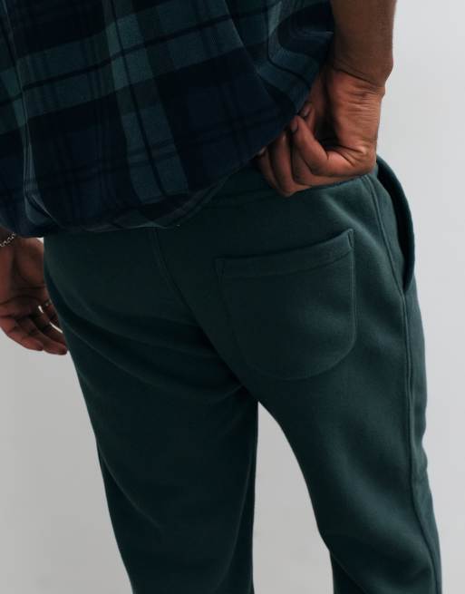 Abercrombie & Fitch joggers a gamba dritta verde scuro, 3 di 5