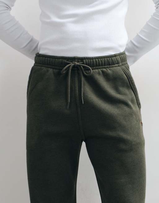 Abercrombie & Fitch joggers de pernera recta con logo icon en caqui, 4 de 5