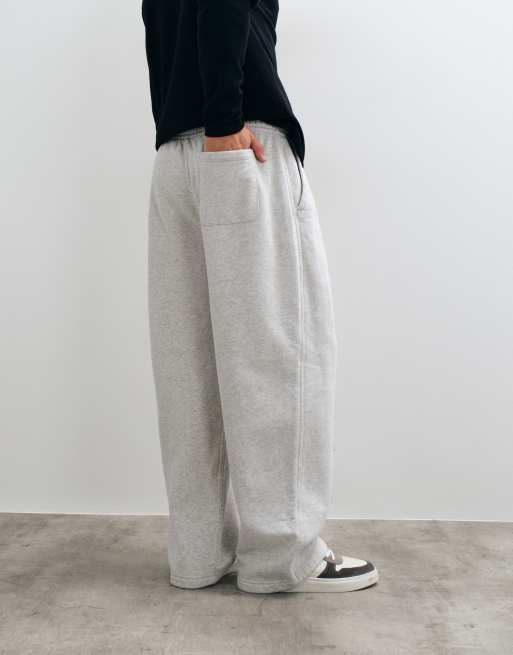 Abercrombie & Fitch joggers extragrandes en gris claro, 5 de 5
