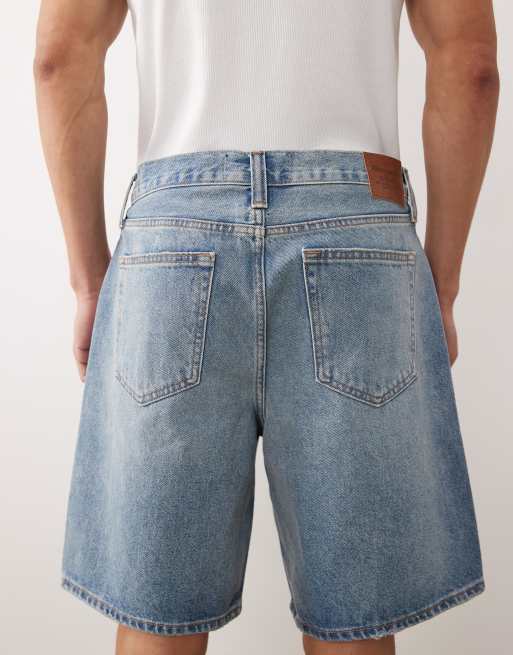 Abercrombie & Fitch - Jorts ampi azzurri, 4 di 5