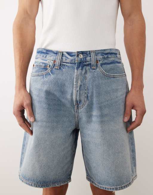 Abercrombie & Fitch - Jorts ampi azzurri, 5 di 5