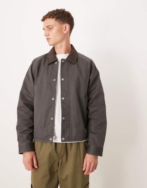 Abercrombie & Fitch – Kakifärgad, lätt jacka med krage i kort design - view 1