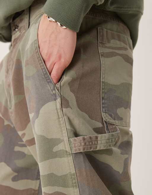 Abercrombie & Fitch – Kamouflagemönstrade, baggy snickarbyxor, 5 av 5