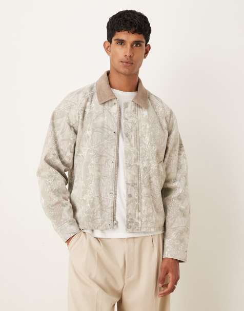 Abercrombie & Fitch – Kamouflagemösntrad, tunn, kort gårdsjacka - view 1
