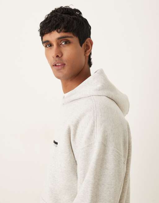 Abercrombie & Fitch – Kapuzenpullover in Grau mit Logodetail, 4 von 5