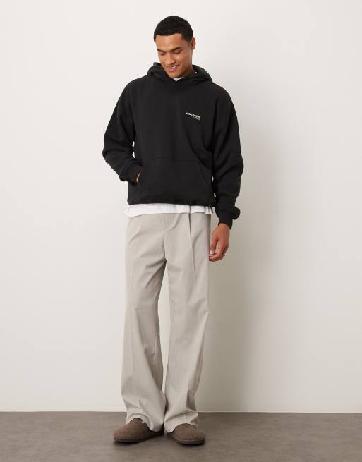 Abercrombie & Fitch – Kapuzenpullover in Schwarz mit Logoprint vorne auf der Tasche, 2 von 5