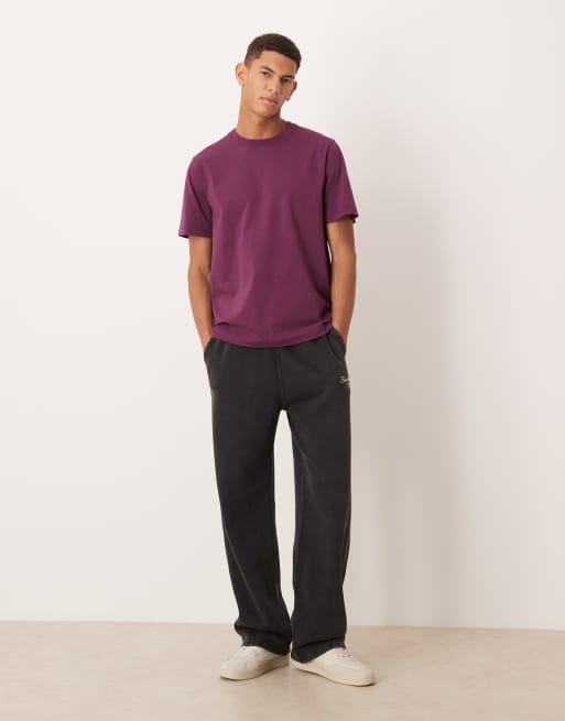 Abercrombie & Fitch – Klassisches T-Shirt in Violett, 2 von 5
