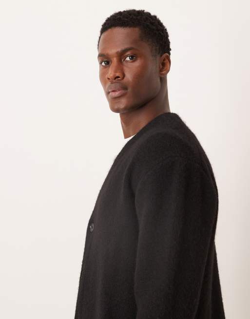 Abercrombie & Fitch knit cardigan in black, 4 of 5