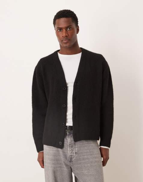 Abercrombie & Fitch knitted cardigan in black - view 1