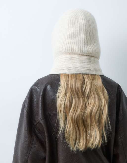 Abercrombie & Fitch knitted snood in cream, 3 of 5
