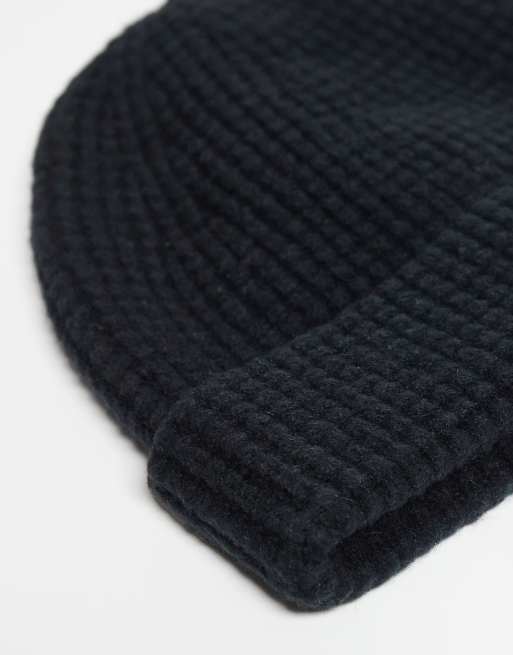 Abercrombie & Fitch - Korte beanie in zwart, 2 van 3
