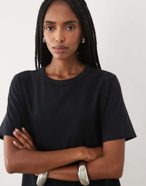Abercrombie & Fitch kurzärmeliges Everyday-T-Shirt in Schwarz - view 1