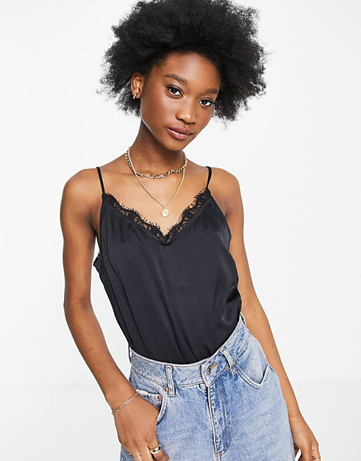 Abercrombie & Fitch lace bodysuit in black