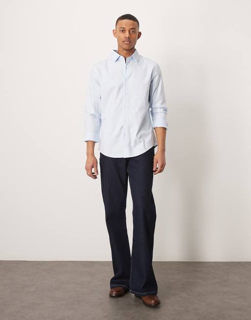 Abercrombie & Fitch – Langärmliges Anzughemd in Blau, 2 von 4