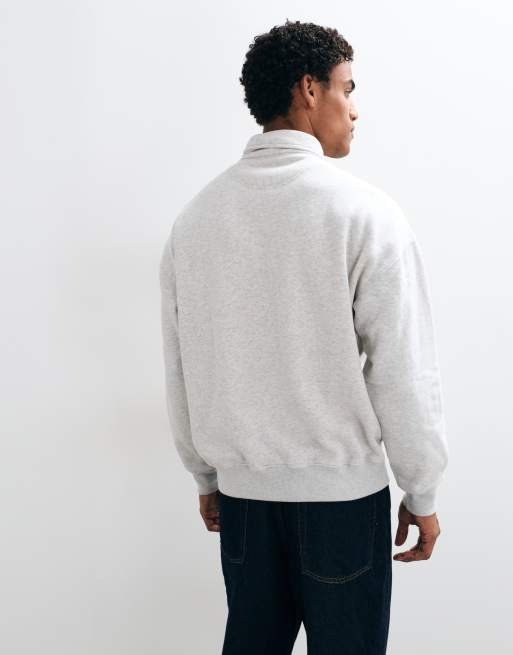 Abercrombie & Fitch langärmliges geripptes Henley-Oberteil in Cremeweiß, 4 von 5