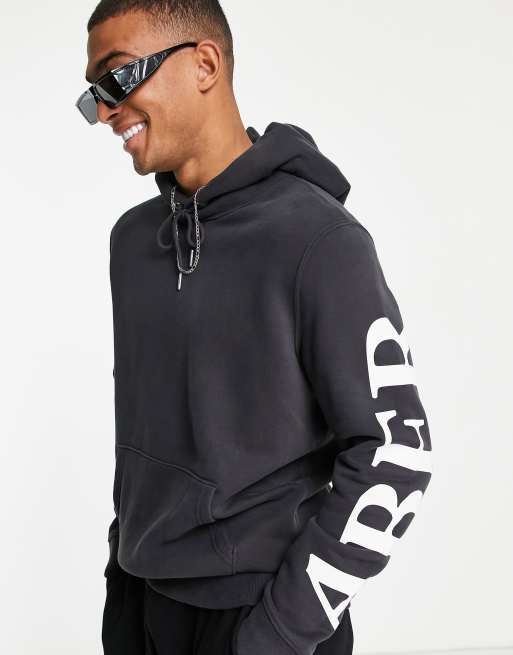 Abercrombie back sale logo hoodie