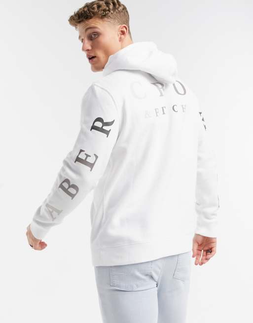 Abercrombie and on sale fitch white hoodie