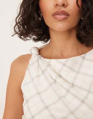 Abercrombie & Fitch Layered Mini Dress In White