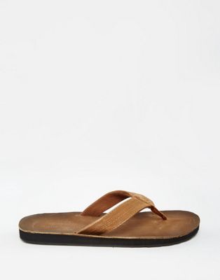 abercrombie and fitch leather flip flops