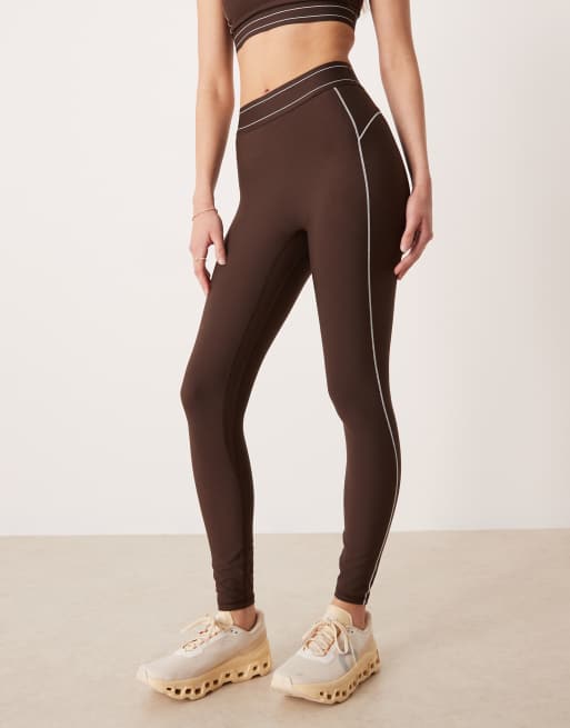 Abercrombie & Fitch - Legging 7/8 d'ensemble effet sculptant - Marron, 2 de 5