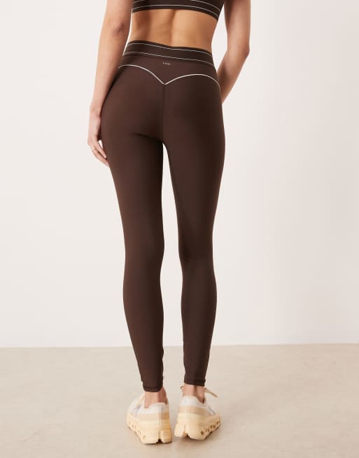 Abercrombie & Fitch - Legging 7/8 d'ensemble effet sculptant - Marron, 4 de 5