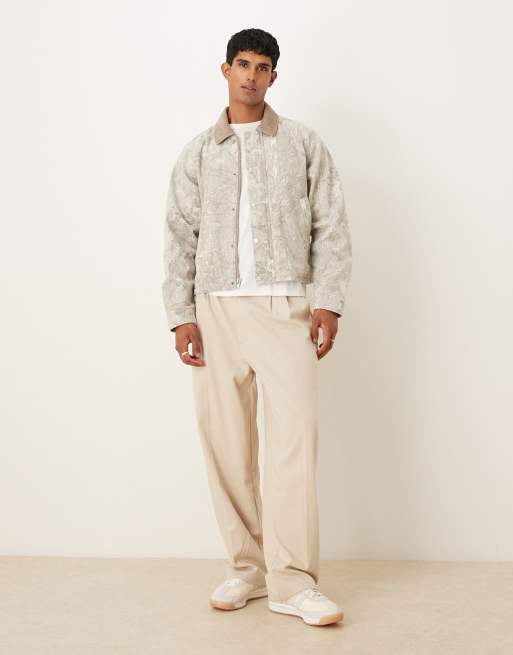 Abercrombie & Fitch – Leichte Cropped-Barnjacke mit Military-Muster, 2 von 5