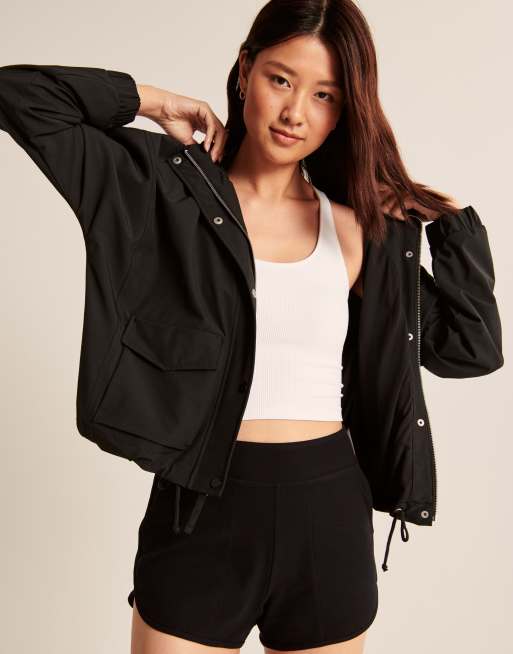 Abercrombie & Fitch – Leichte Jacke in Schwarz, 2 von 4
