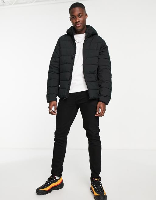 Abercrombie & Fitch - Let dynejakke med hætte i sort, 2 af 4