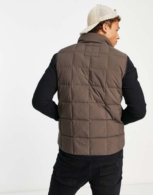 Abercrombie & Fitch - Lichte gewatteerde bodywarmer in bruin, 2 van 4