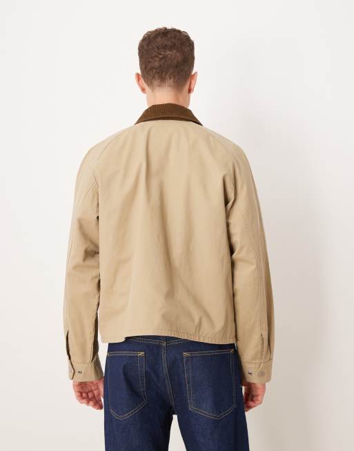 Abercrombie & Fitch - Lichtgewicht cropped jack in beige, 4 van 4