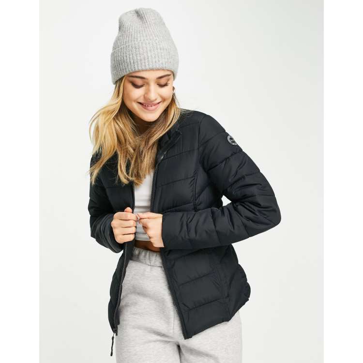 Abercrombie puffer store jacket women's