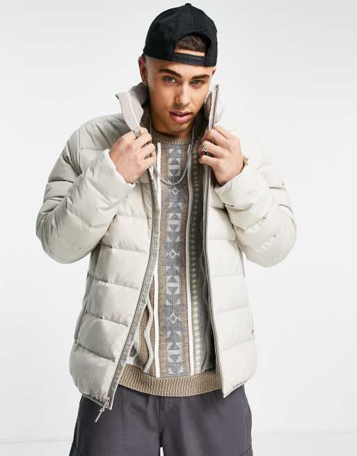 Abercrombie long best sale puffer jacket