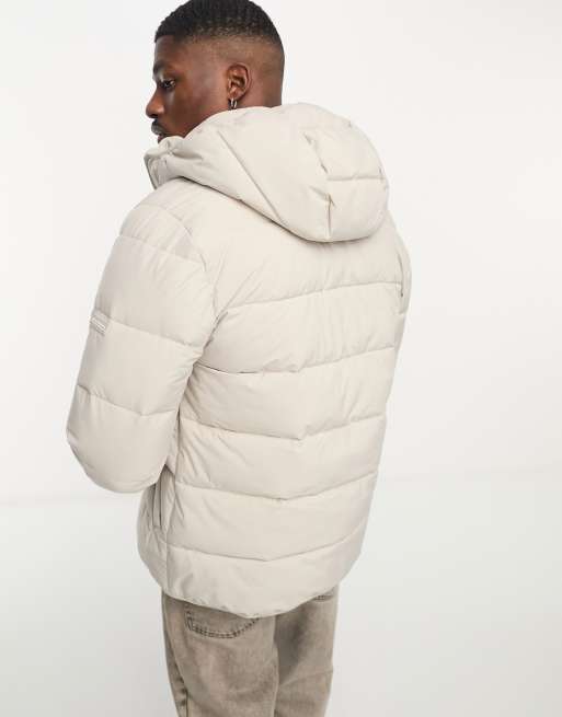 Lightweight hooded 2025 puffer coat